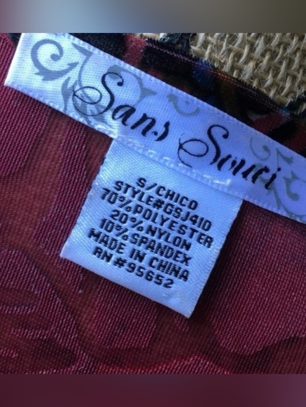 Sans Souci Pink Floral Velvet Feel Kimono Cardigan Size Small Boho Whimsigoth - Picture 9 of 9